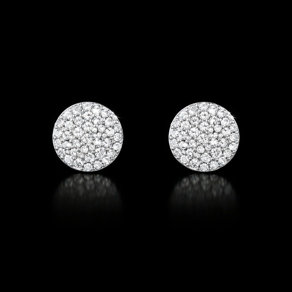 Circle VVS Earrings Set