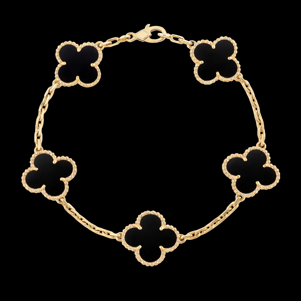 18K Gold Clover Leaf Bracelet