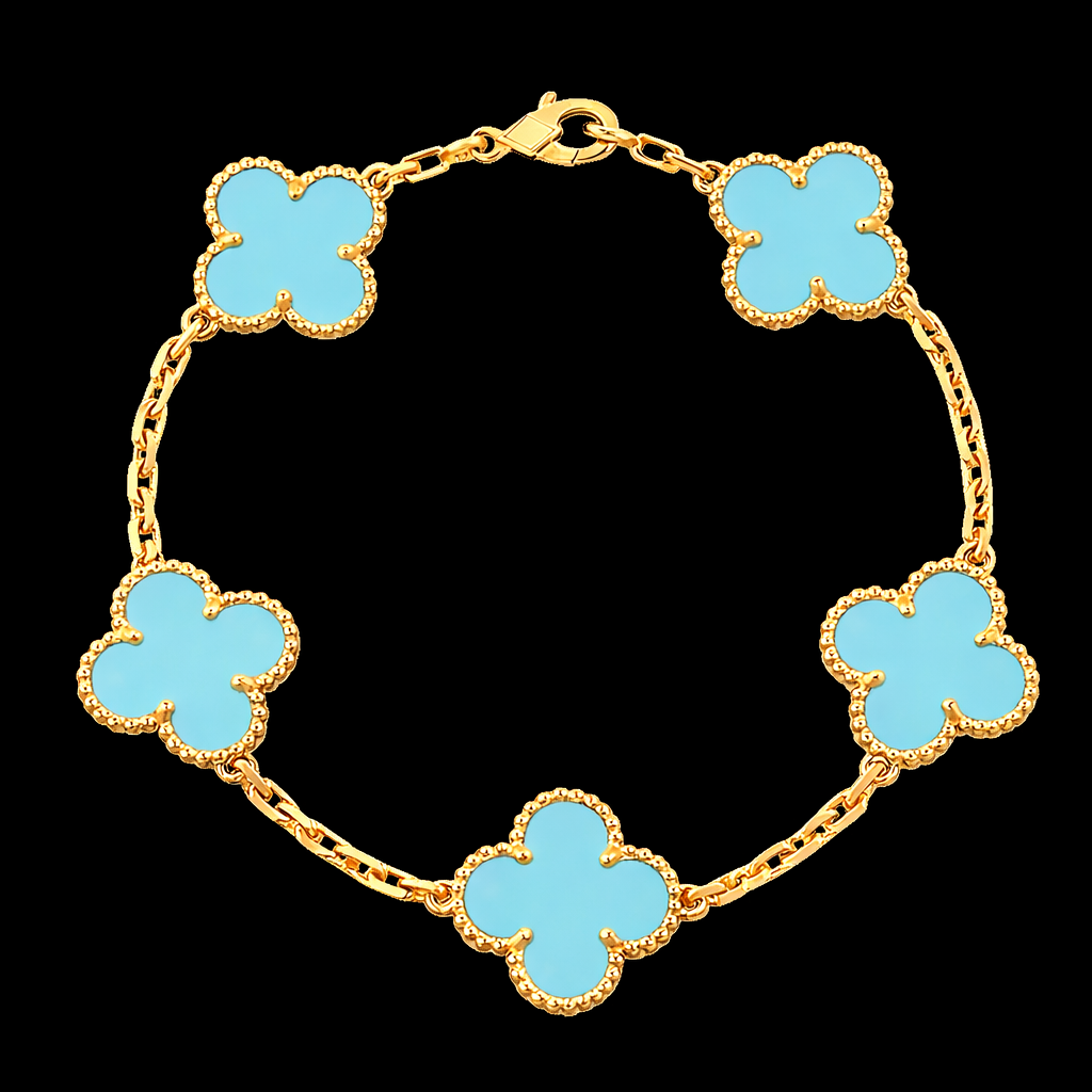 18K Gold Clover Leaf Bracelet