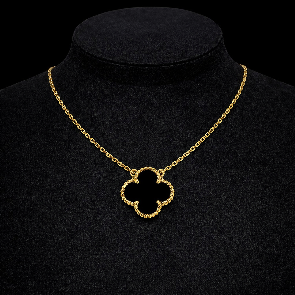 18K Gold Clover Necklace