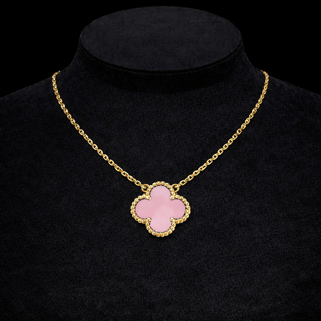 18K Gold Clover Necklace