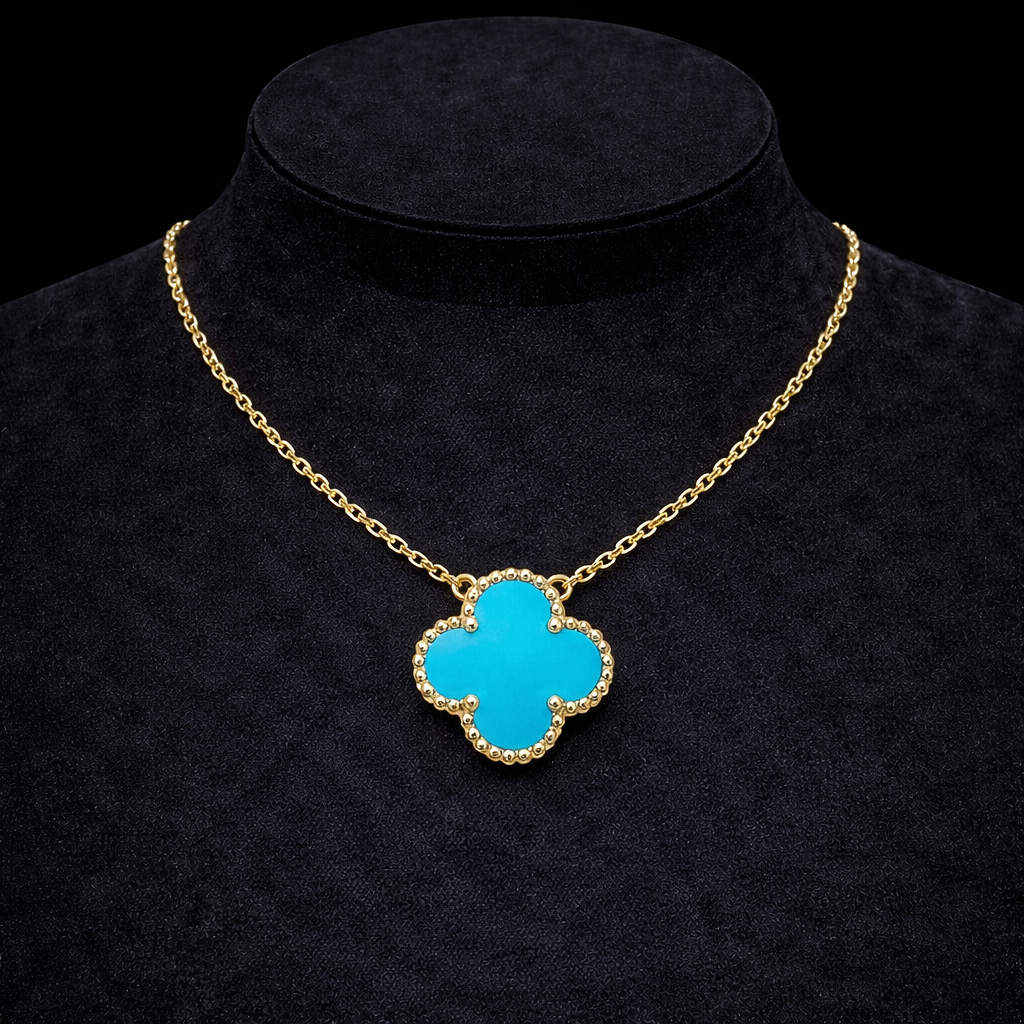 18K Gold Clover Necklace