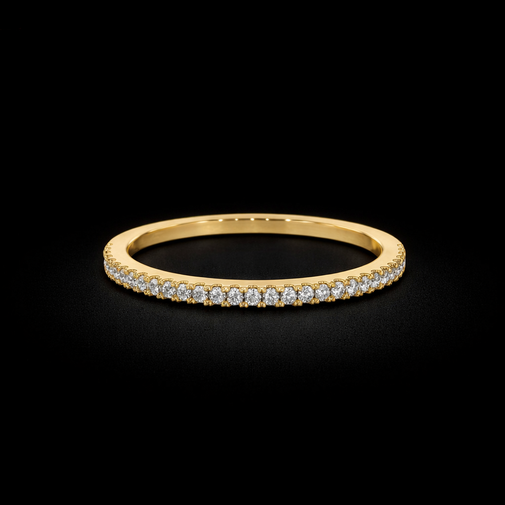 14K Gold Natural Diamond Ring