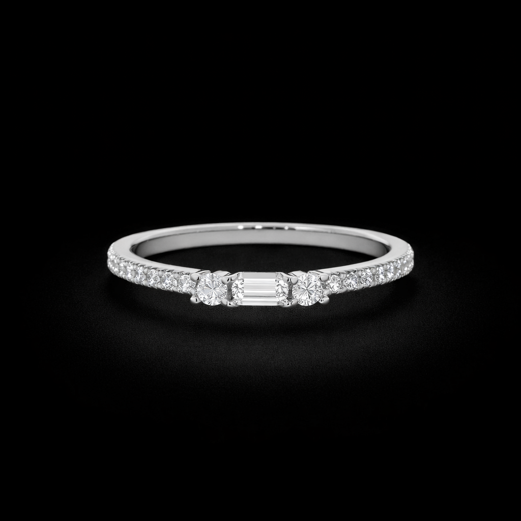 14K Gold Natural Diamond Ring