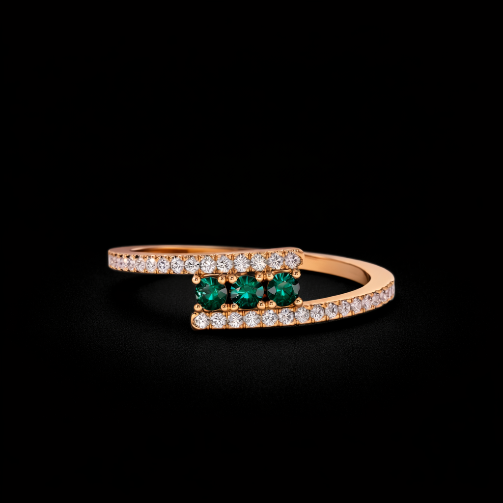 14K Gold Natural Diamond Ring
