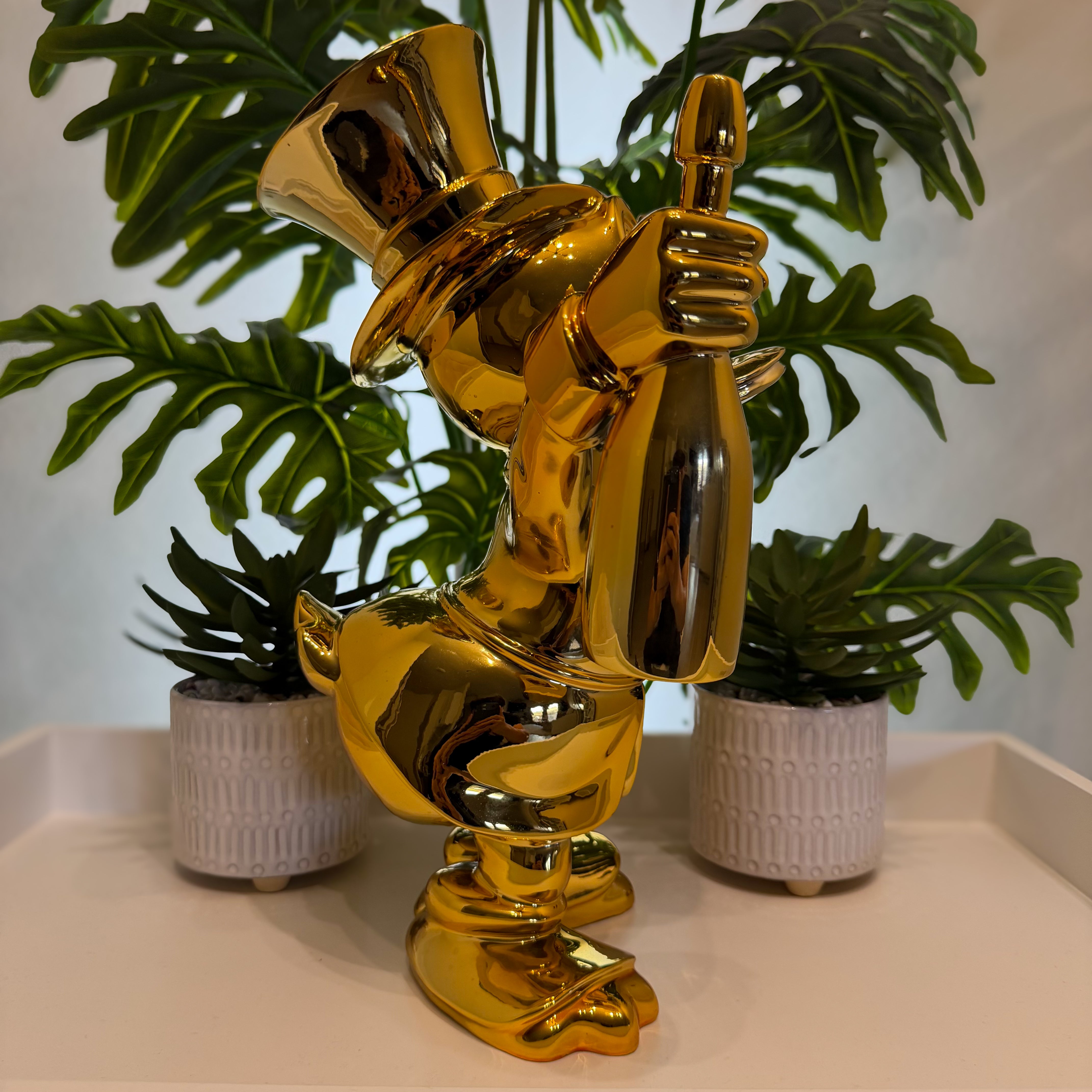 Millionaire Gold Duck Figerglass