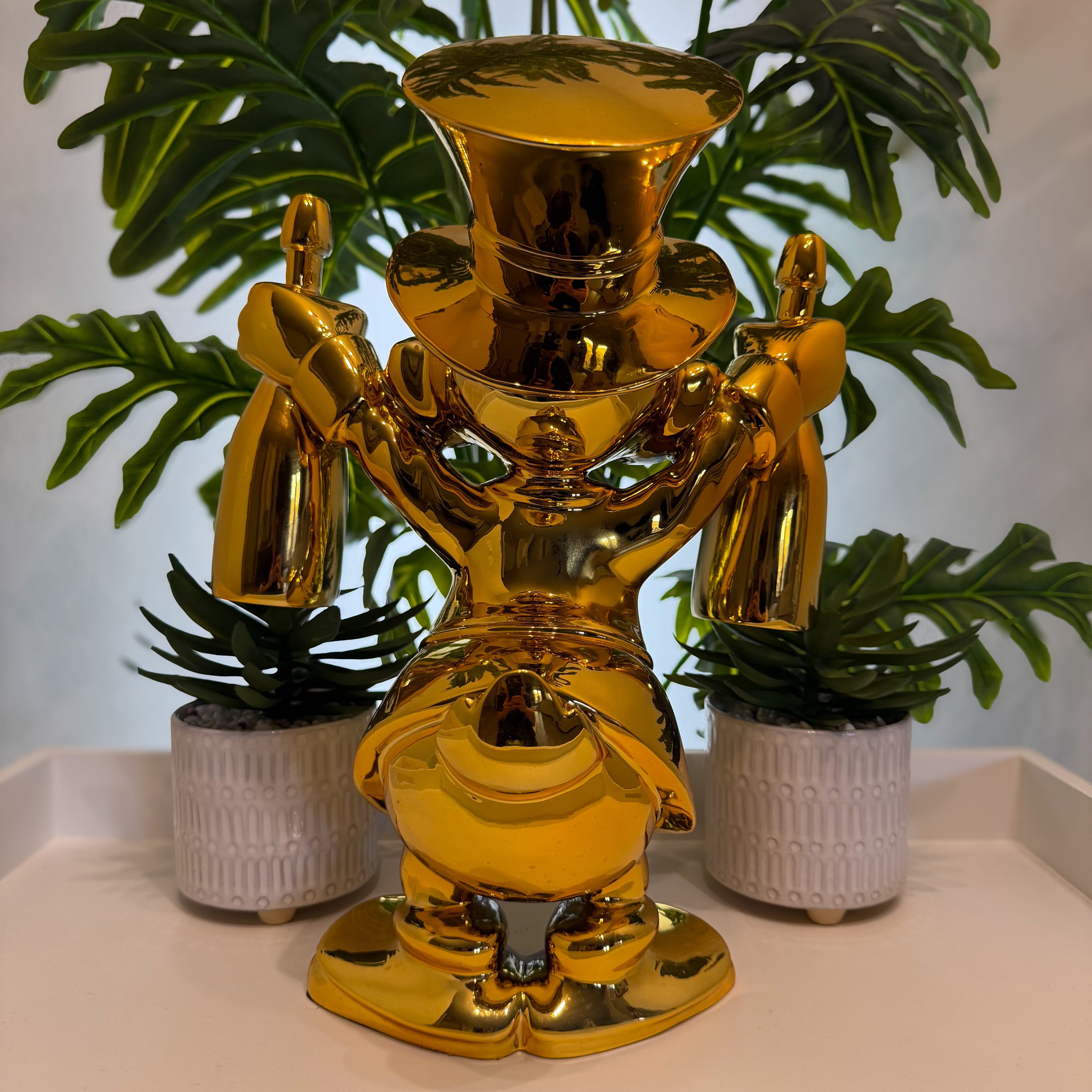 Millionaire Gold Duck Figerglass