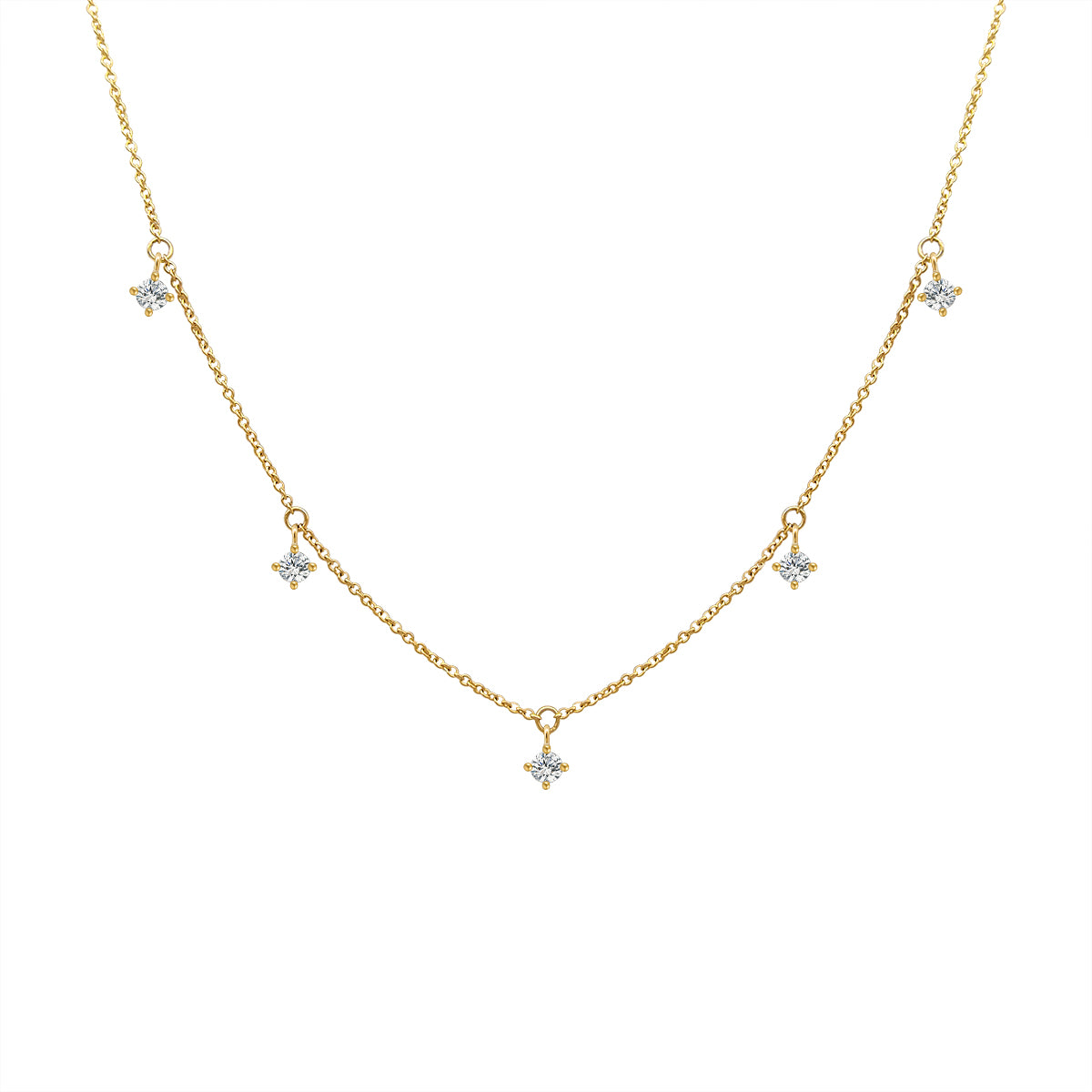 14K Gold Lab Grown Diamond Necklace