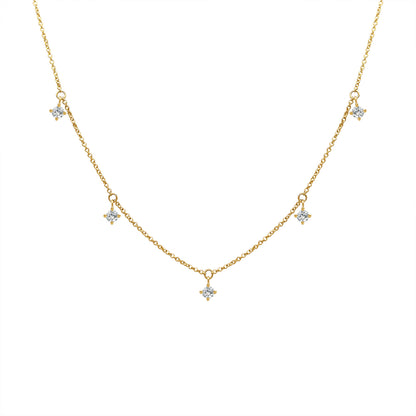 14K Gold Lab Grown Diamond Necklace