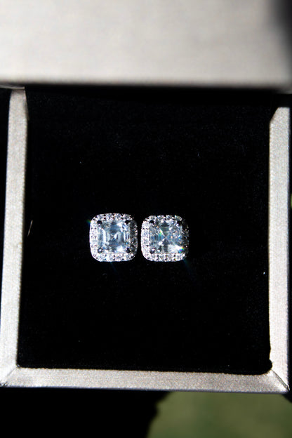 Square VVS Earrings Set