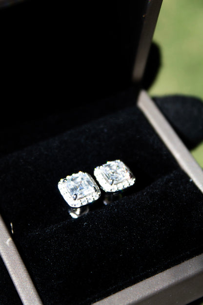 Square VVS Earrings Set