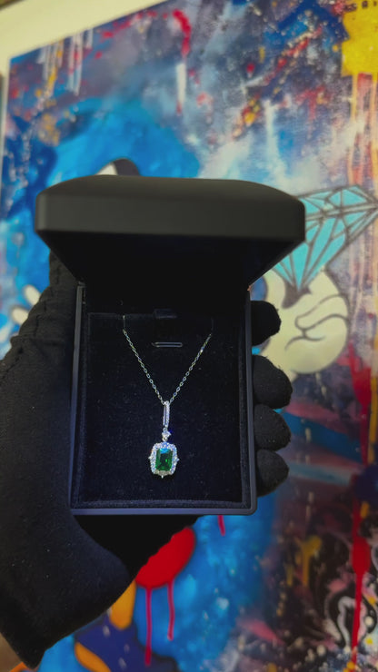 Green Diamond Necklace