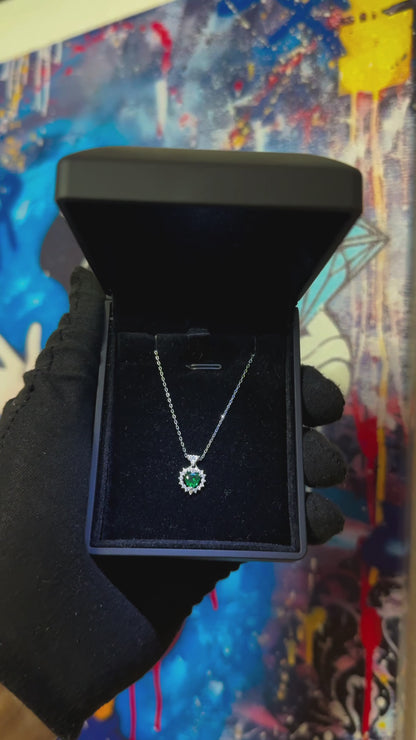 Green Diamond Necklace