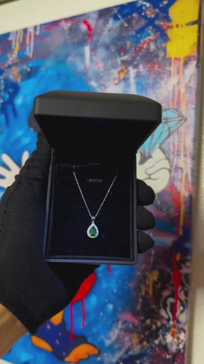 Green Diamond Necklace