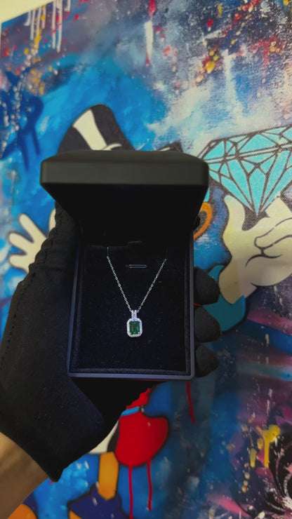 Green Diamond Necklace