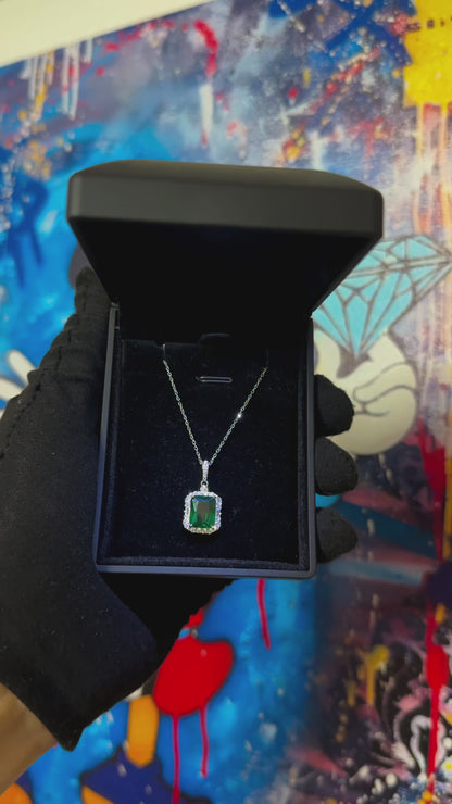 Green Diamond Necklace