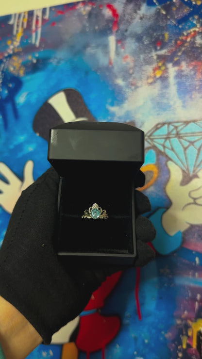 Blue Crown Diamond Ring